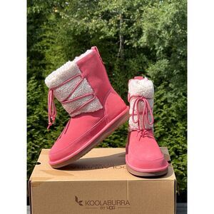 NIB Koolaburra by UGG Girls Pink Cozy Michon Short Boot - Child Kid Youth 3Y